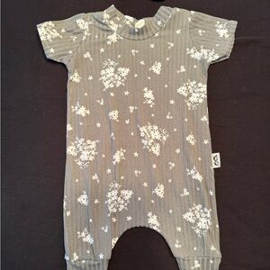 Dudis designs green floral romper